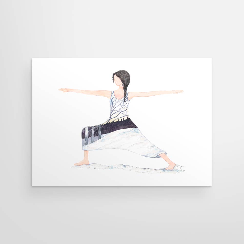 Yogini Collection - Wholesale Everyday Greeting Card - Winter Warrior at Kripalu