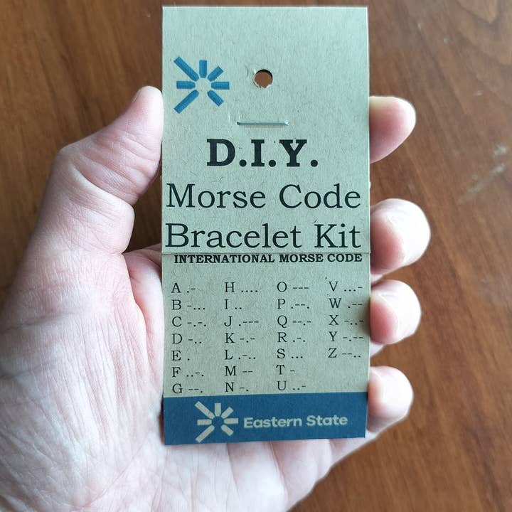 DIY Kit Morse Code Bracelet - Eastern State for wholesale by MorseLeather Co.