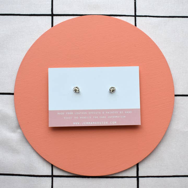 Jemma Marston - Wholesale Stud/Post Earrings - Leather Open Stud Earrings2