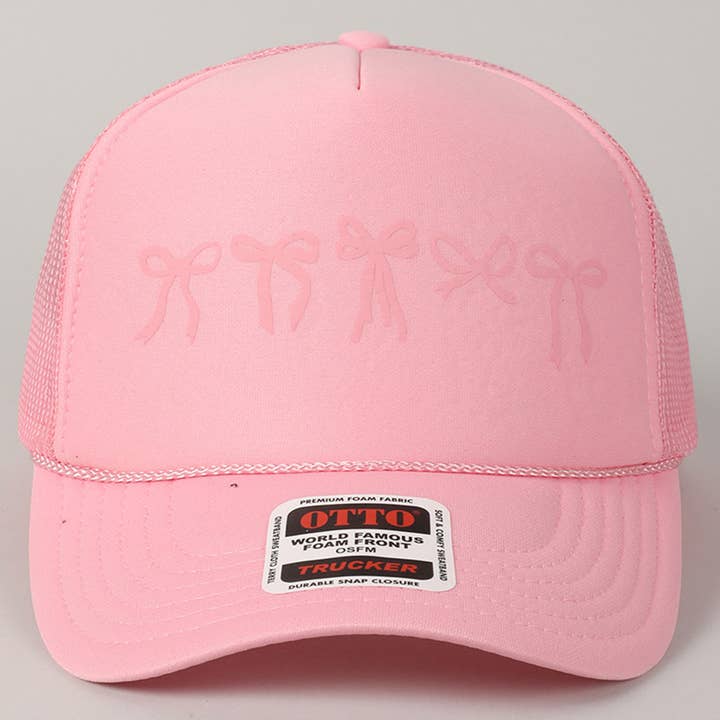 Fashion City - Wholesale Trucker hat – Women’s - Variety Ribbon Bow Design Foam Trucker Hat28