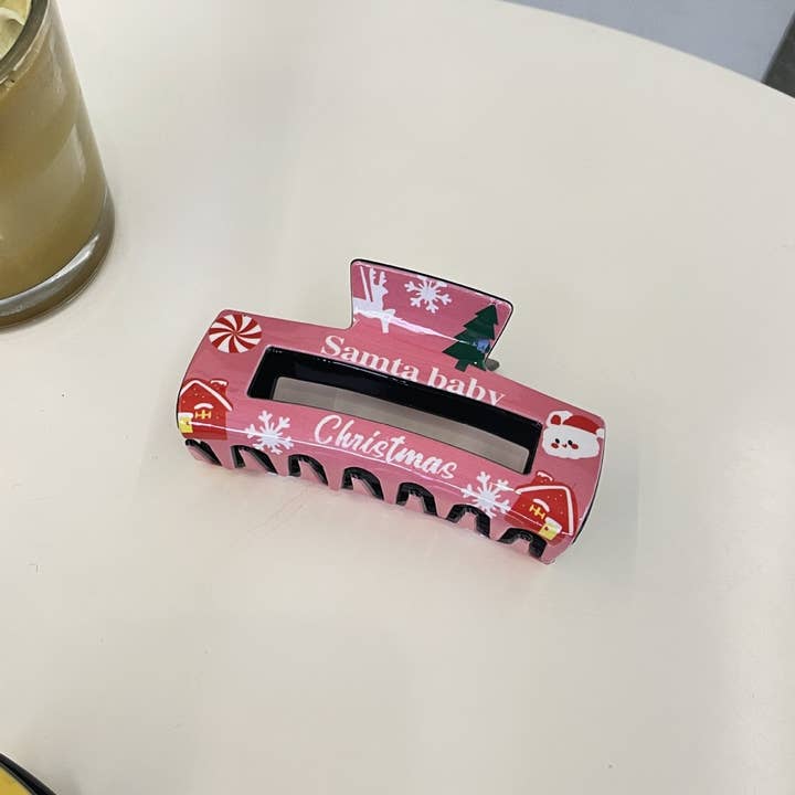 ACCITY - Wholesale Hair Clip - Women's - Christmas Reindeer Snowflake Hair Clip Shark Clip_CWAHA2153