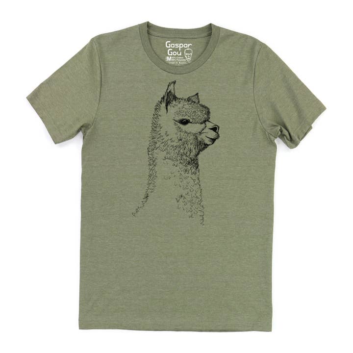 Gaspar Gou - Wholesale Screen Printed T-Shirt - Men's - Alpaca Charlie Tee1