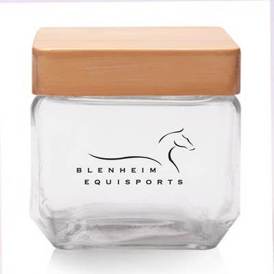 27 Oz.Glass Goodies with Rustic Lids for wholesale by Market Street Promotions