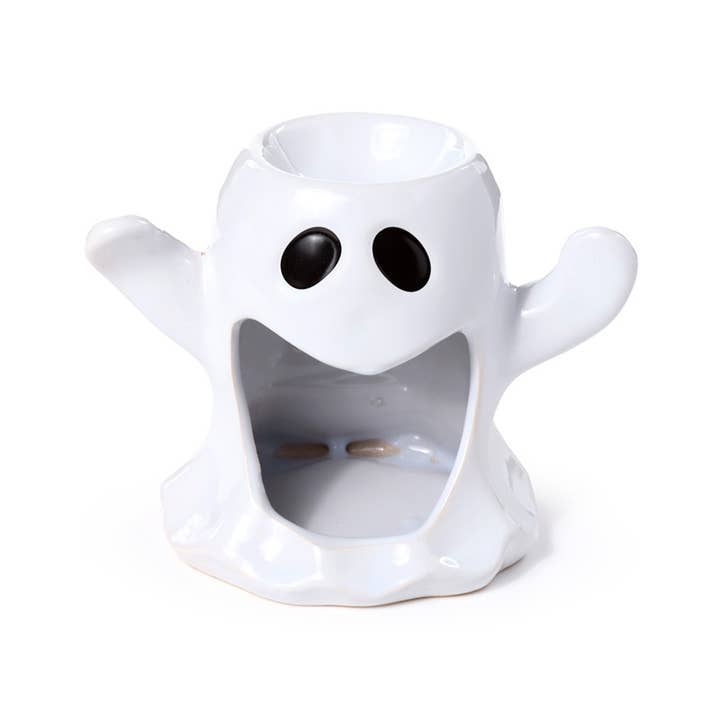 Puckator Ltd - Wholesale Oil Warmer - Ghost Shaped Ceramic Oil & Wax Burner