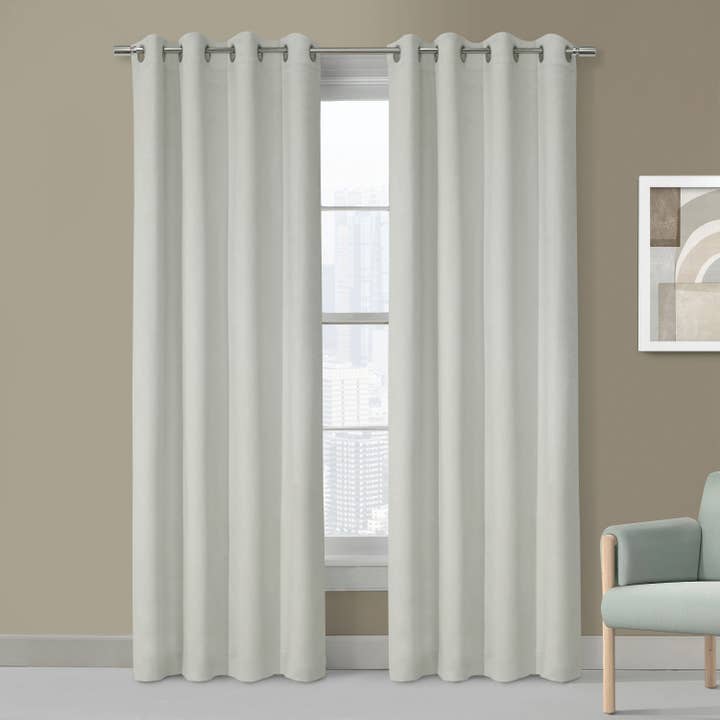 Navar Blackout Grommet Curtain Panel for wholesale by Commonwealth Home Fashions