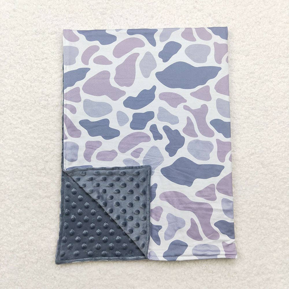 Aier Wholesale - Wholesale Bedding Blanket - Kids & Baby - Baby Toddler Children Grey Camo Minky Blankets0