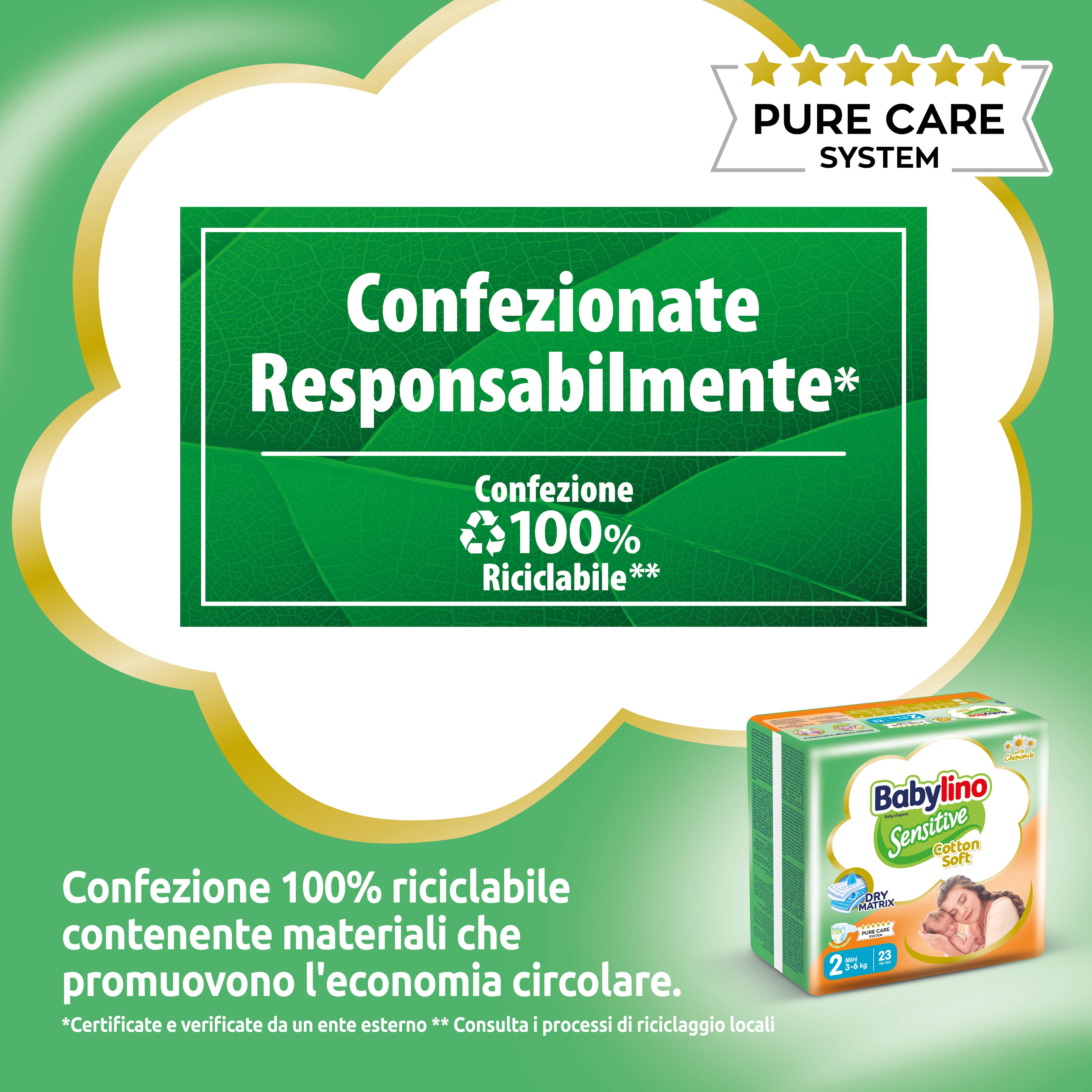 Babylino - Wholesale Diaper (Non-Cloth) - Baby - Babylino Sensitive Cotton Soft, Diapers Size 2, 64 Units8