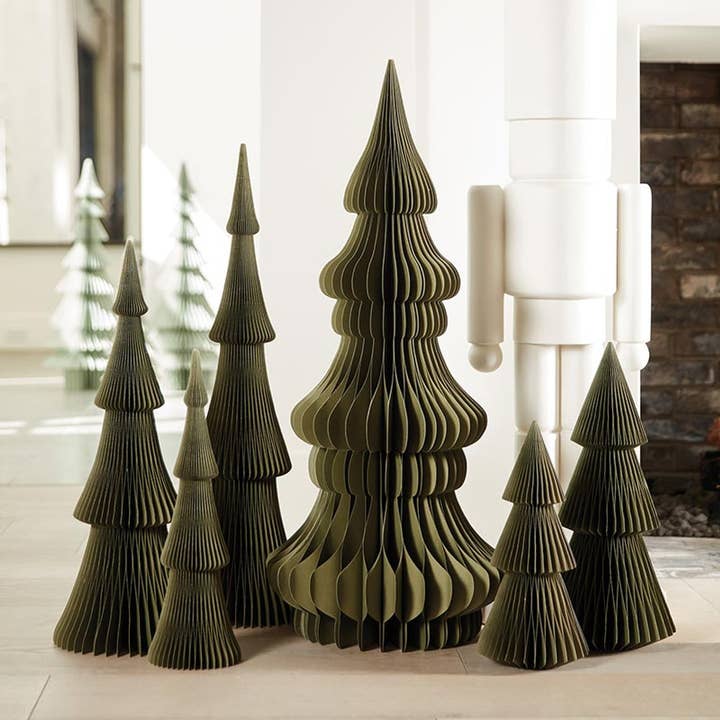 Santa Barbara Design Studio by Creative Brands - Wholesale Christmas Decoration - Paper Tree - Frasier Fir Forest Green 30"3