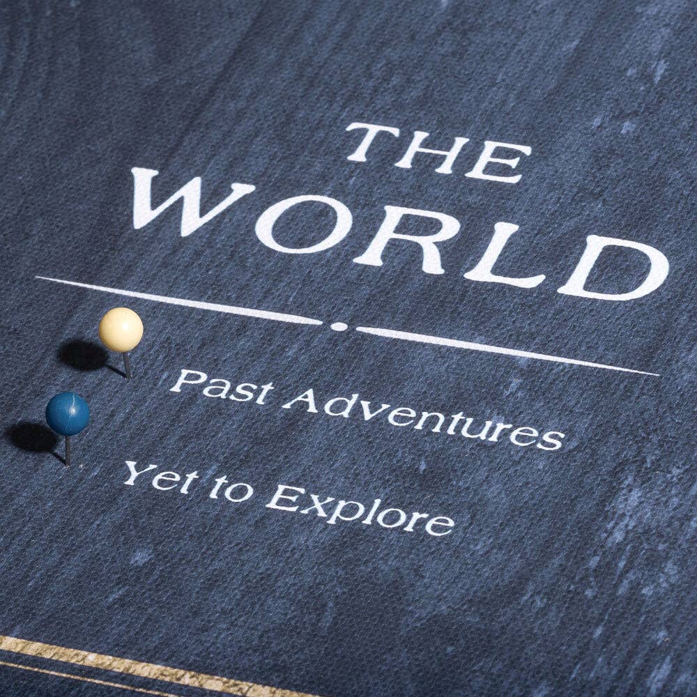 Conquest Maps - Wholesale Map - Push Pin World Map Pin Board - Deep-Sea Drift - Pins Included!22