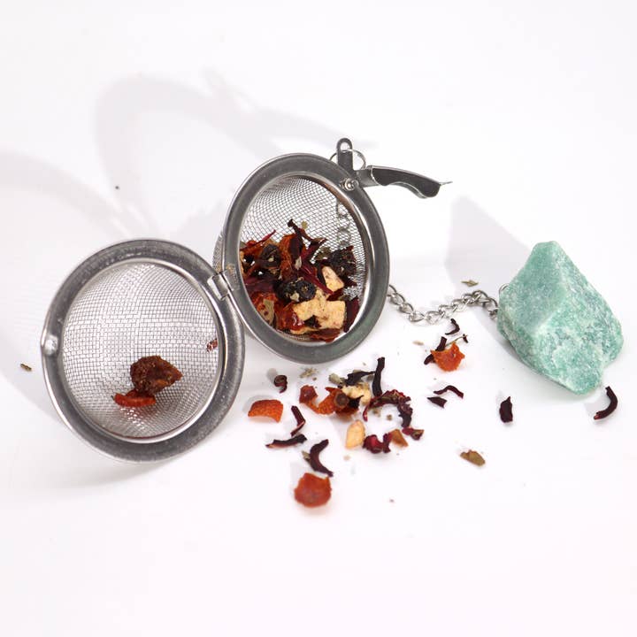 Crystal Cove - Wholesale Tea Strainer/Infuser - Raw Crystal Gemstone Tea Strainer6