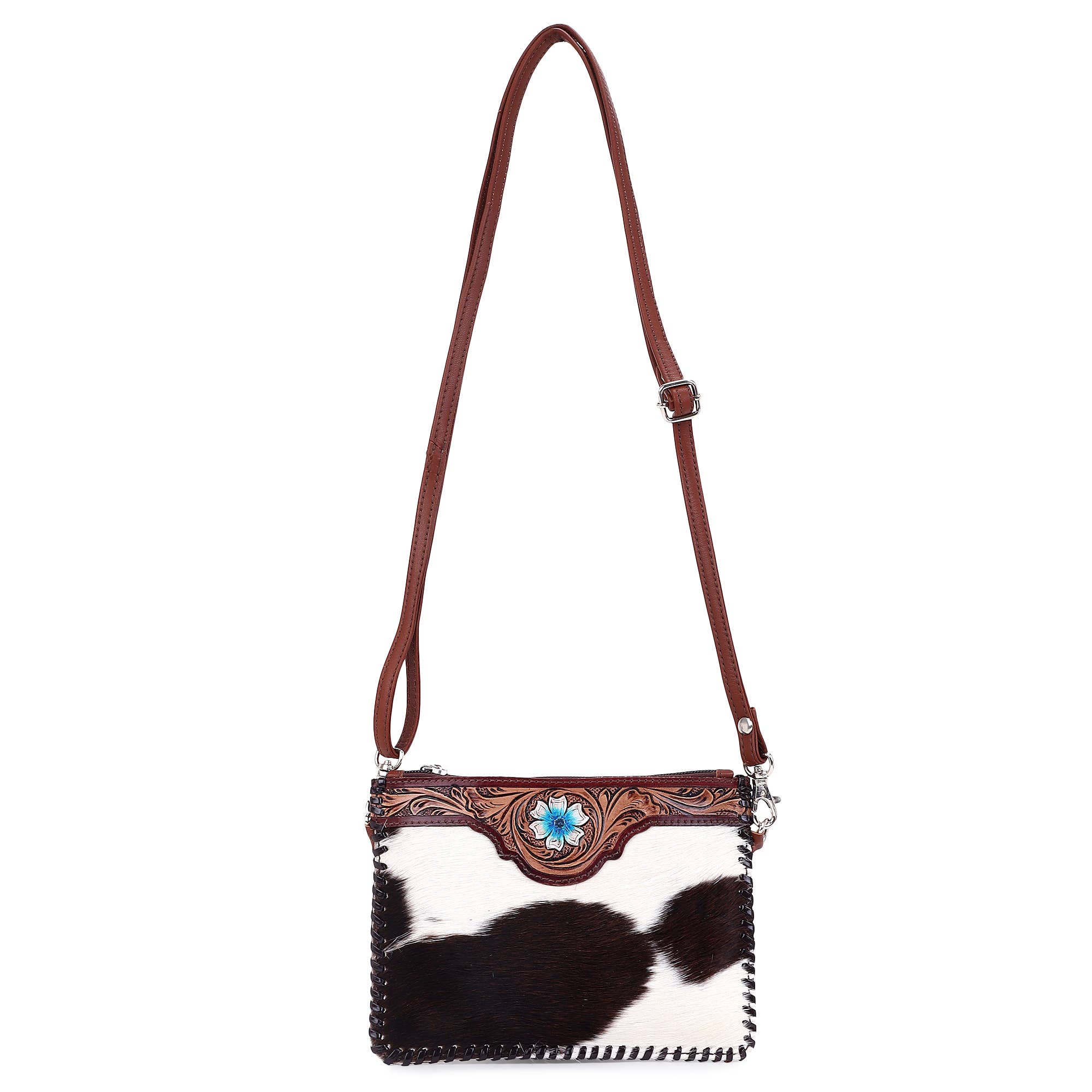 Sixtease Bags USA - Wholesale Crossbody Bag - Women's - Leather Cowhide Hand Tooled Women Mini Mobile Crossbody8