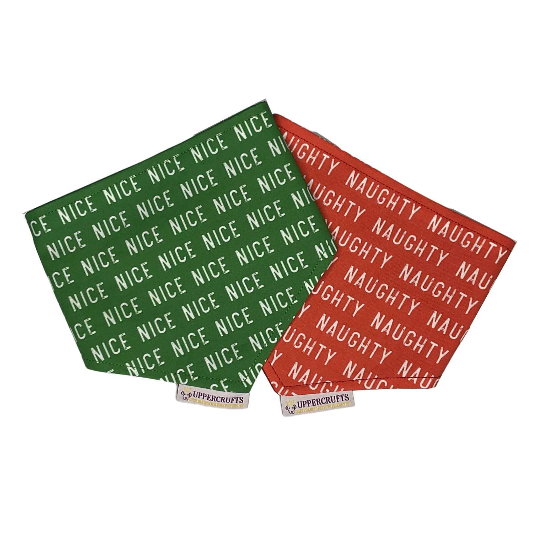 Uppercrufts, LLC - Wholesale Pet Bandana - Dog - Naughty List Bandana2