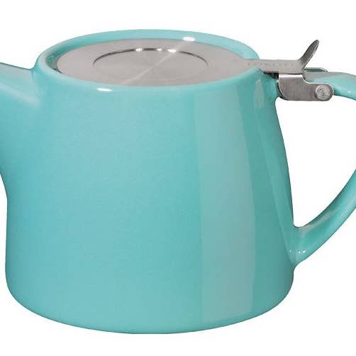 Tea People - Wholesale Tea Pot - 400ml/13Oz Forlife Stump Teapot with infuser - Turquoise