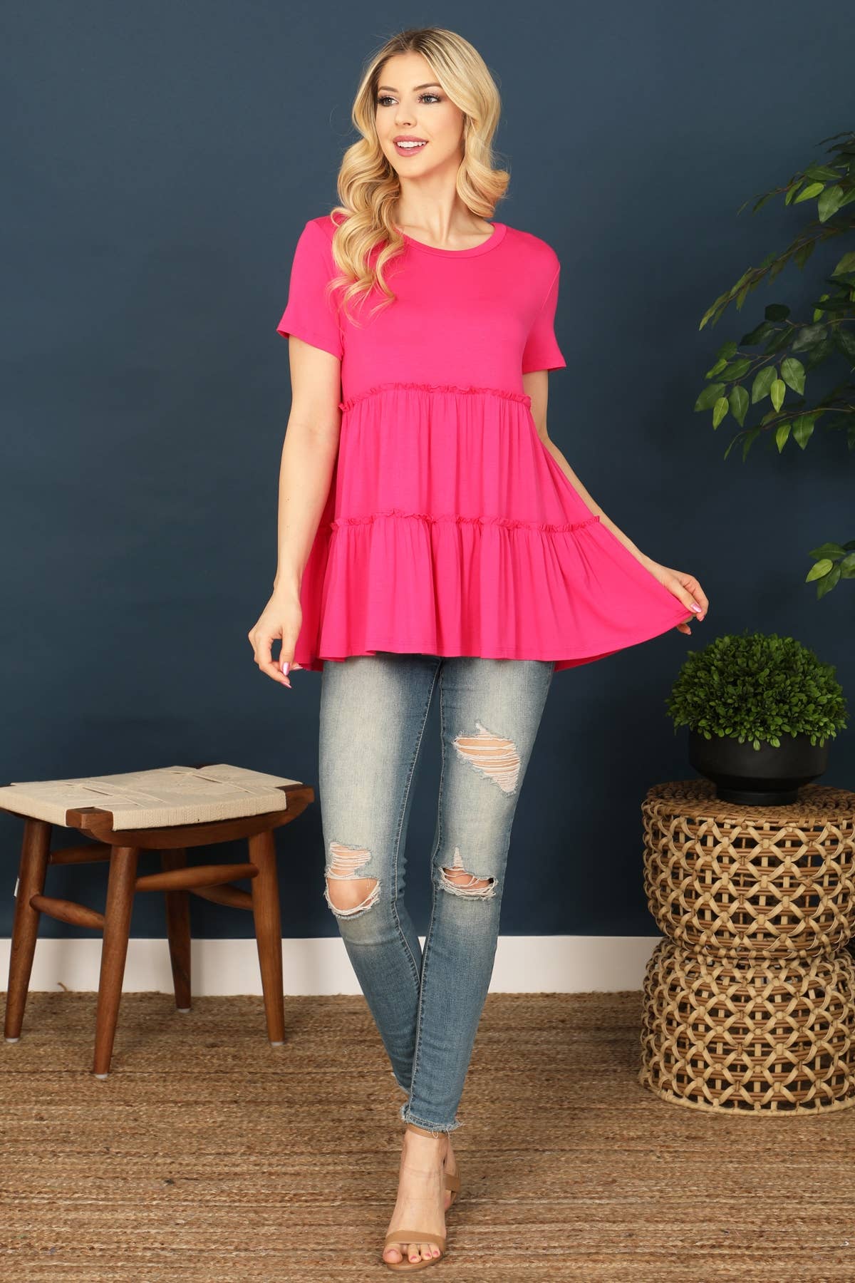MYS Wholesale Inc - Wholesale Tunic - Women's - Merrow Tiered Detail Top8