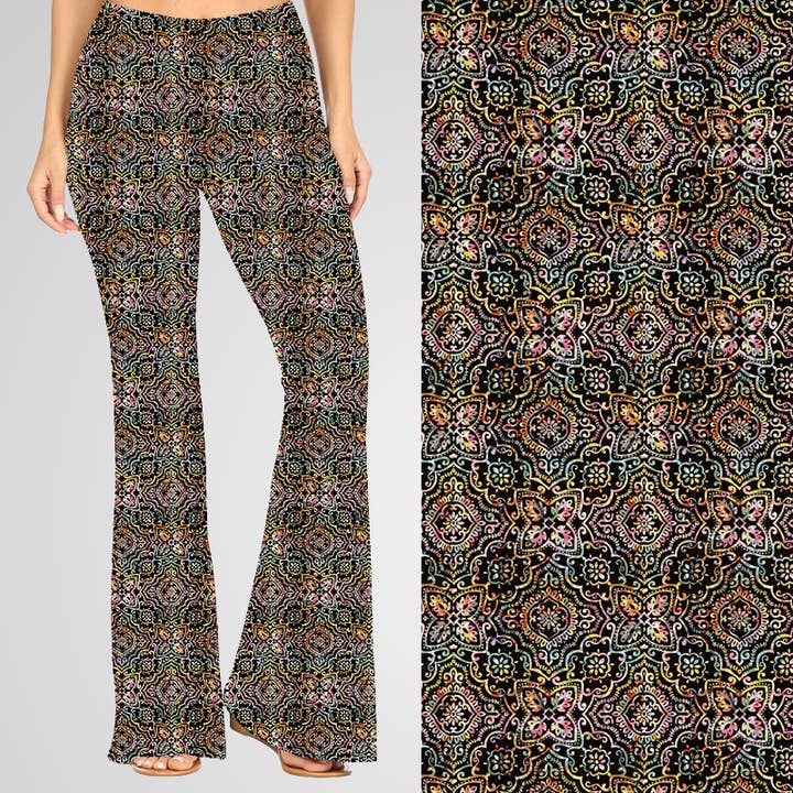 Natopia - Wholesale Pants - Women's - Moonspell Mosaic Deluxe Bell Bottoms2