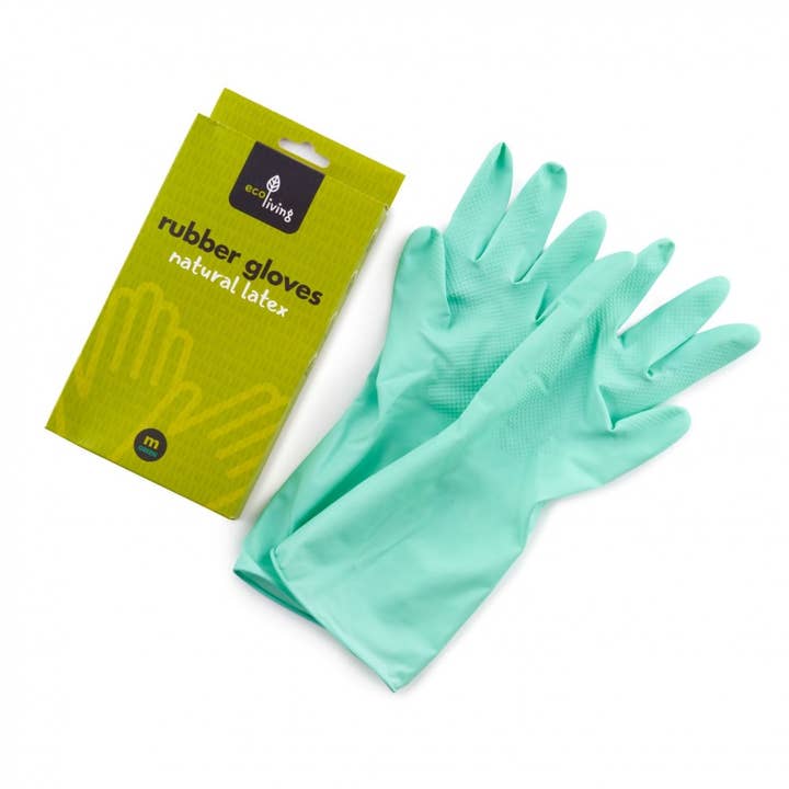 Natural Latex Rubber Gloves - Green for wholesale by ecoLiving