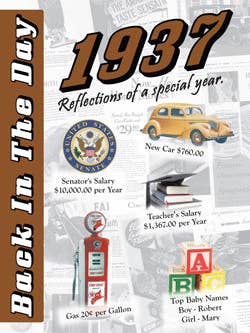 1937 Back In The Day Greeting Card / Booklet (envelope inclu for wholesale by 3 Oak Publishing / Back In The Day