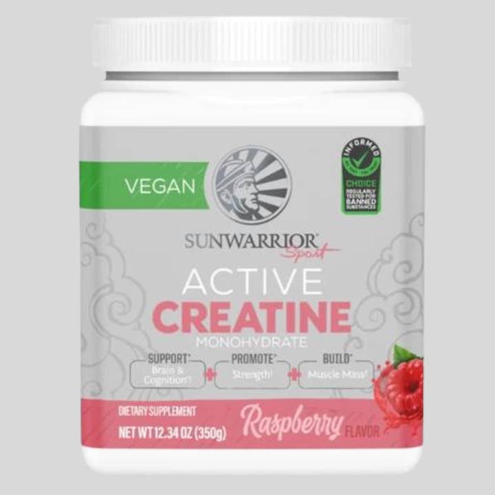 Raspberry Active Creatine Drink Powder- Vegan, Soy-Free for wholesale by Sunwarrior