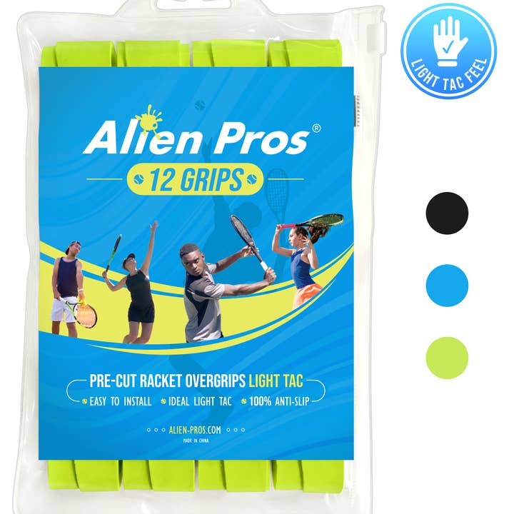 Nastro adesivo per racchetta da tennis Alien Pros Light Tac (12 manopole) per la vendita all'ingrosso da parte di Alien Pros