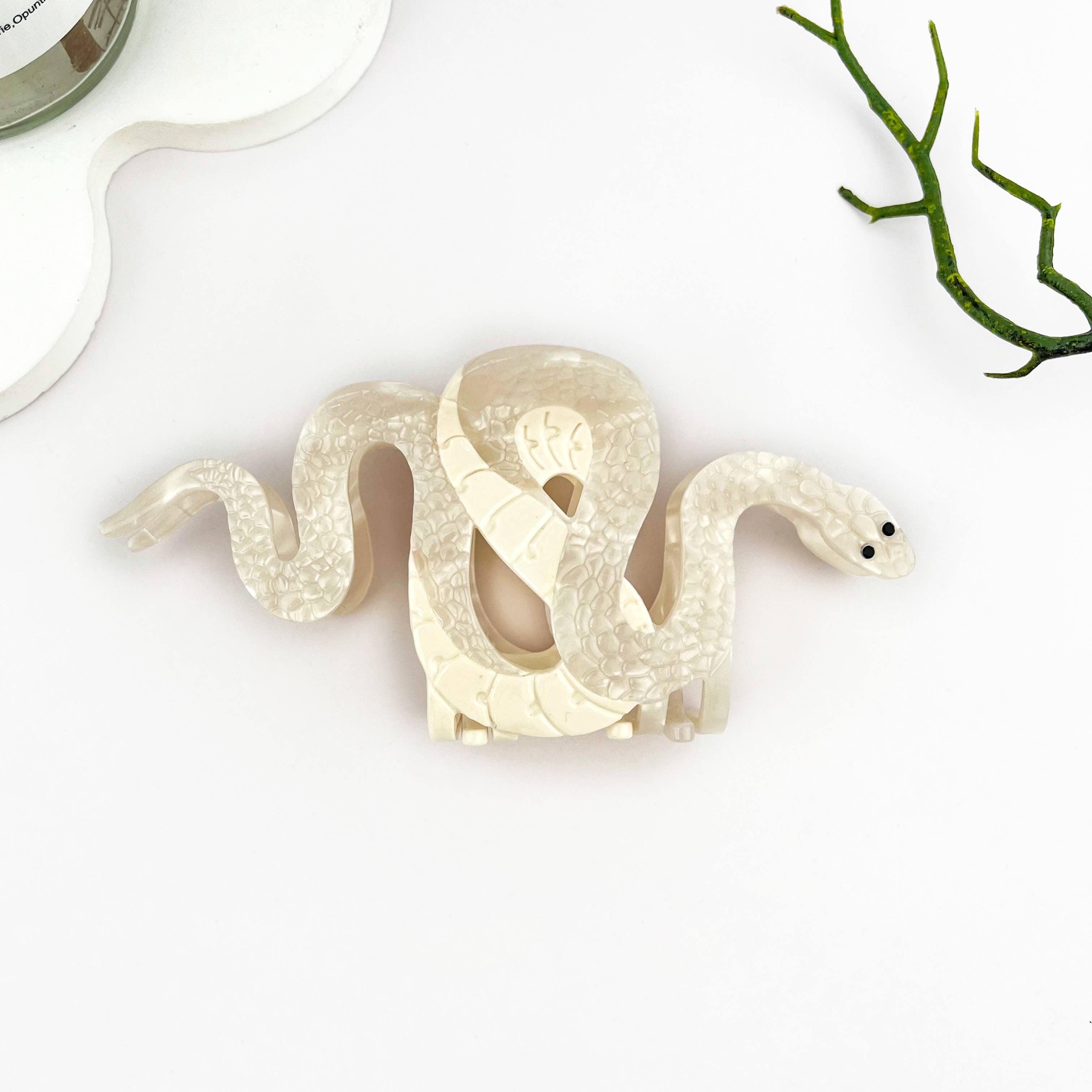 mildstyles - Wholesale Hair Clip - Women's - Two-color Snake Hair Clip, Acetate Animal Claw Clip1