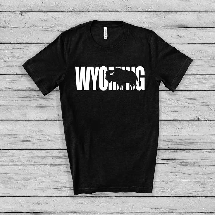 Wyoming Bison T-Shirt for wholesale by This Joyful Home