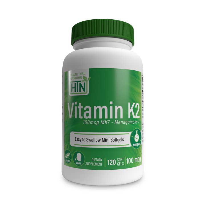 Vitamin K2 120 Softgels for wholesale by Health Thru Nutrition