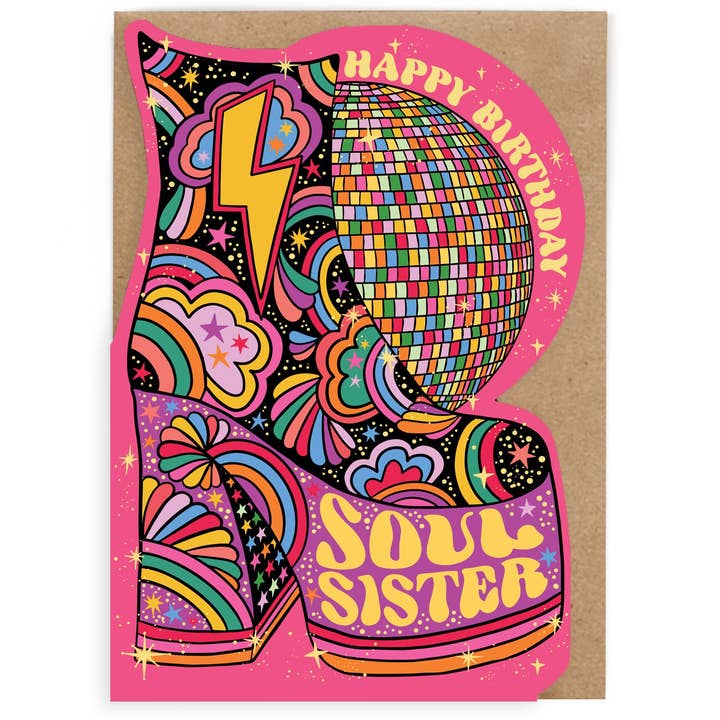 Cath Tate Cards – wholesale Birthday card – SOUL SISTER