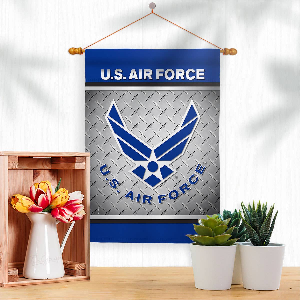 Two Group Flag Co - Vente Drapeaux - Drapeau de décoration militaire des forces armées de l'US Air Force2