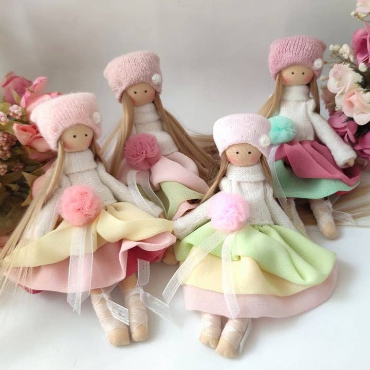 ChernikovaNataliya - Wholesale Doll – Kids - Small Textile Pocket Dollhouse Doll with Softie Angel Fairy2