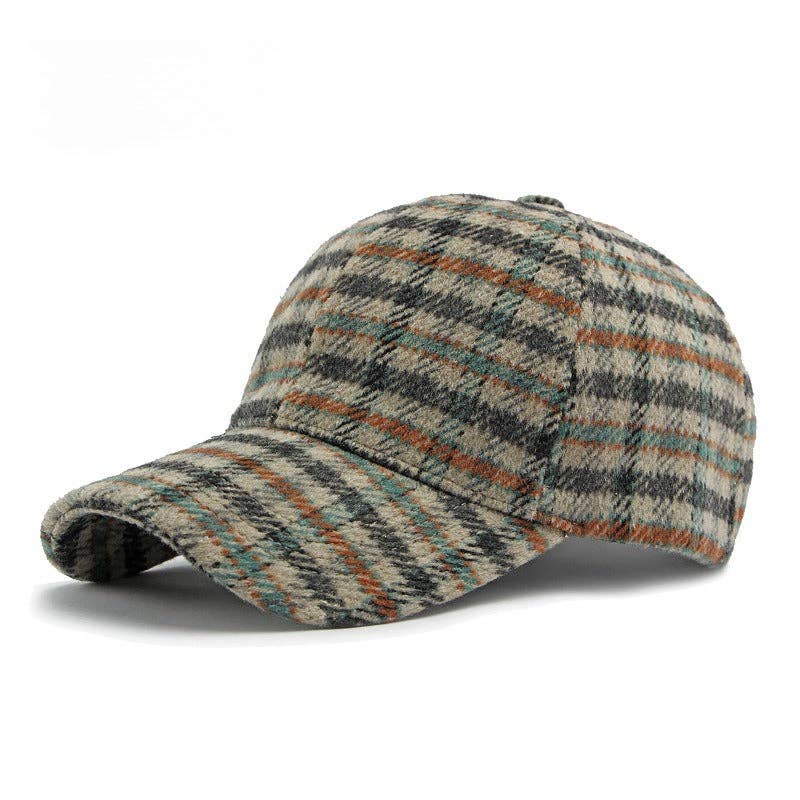 alberalkirk - Wholesale Baseball Cap - Women's - Structured Plaid Baseball Cap  M5A2680