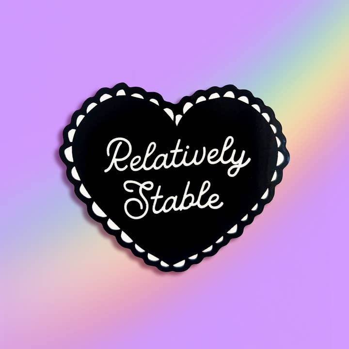 Relatively Stable Waterproof Vinyl Sticker for wholesale by Bad Artist Co