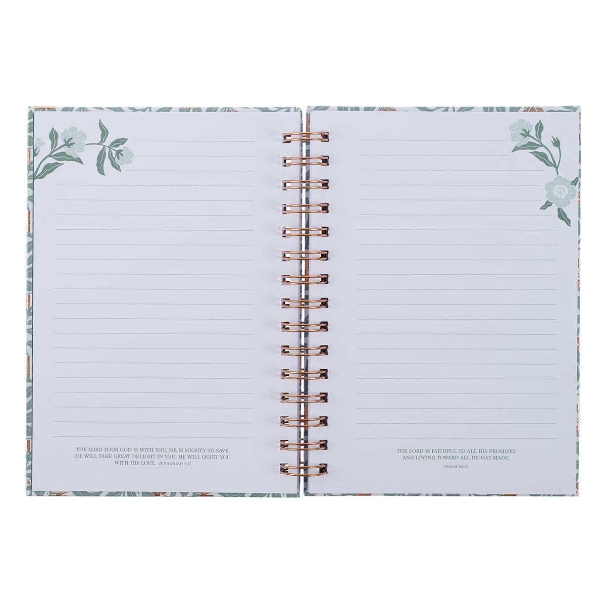 Christian Art Gifts - Vente Journal intime - Carnet spiralé blanc/bleu/doré My Grace 2 Cor. 12:93