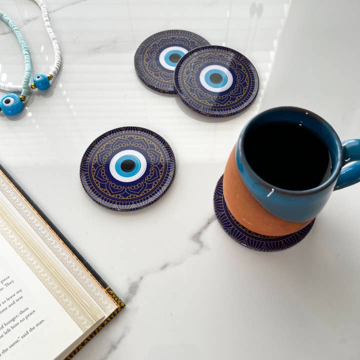 Umays Boho - Wholesale Coasters - Evil Eye Coaster, Bohemian Coaster, Tin Coaster3