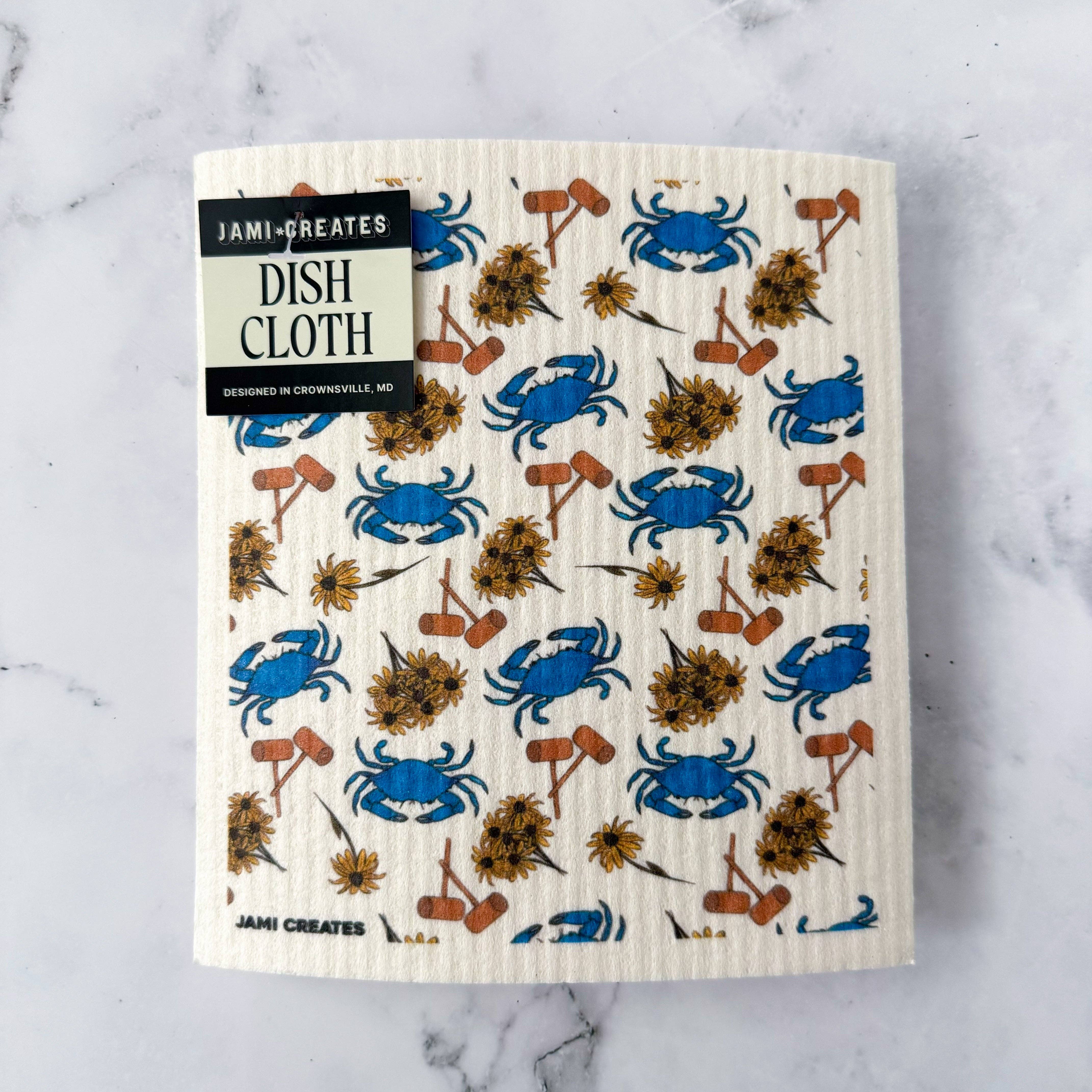 Jami Creates - Wholesale Dishcloth - Maryland Seasoning Patterned Swedish Dish Cloth2