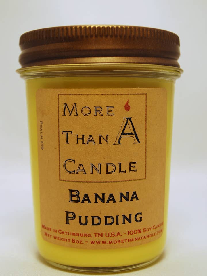 Budino alla banana - Vasetto di gelatina da 8 once per la vendita all'ingrosso da parte di More Than Candle