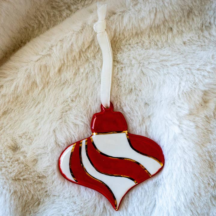 Bauble Red and Gold for wholesale by Sojourn Studio