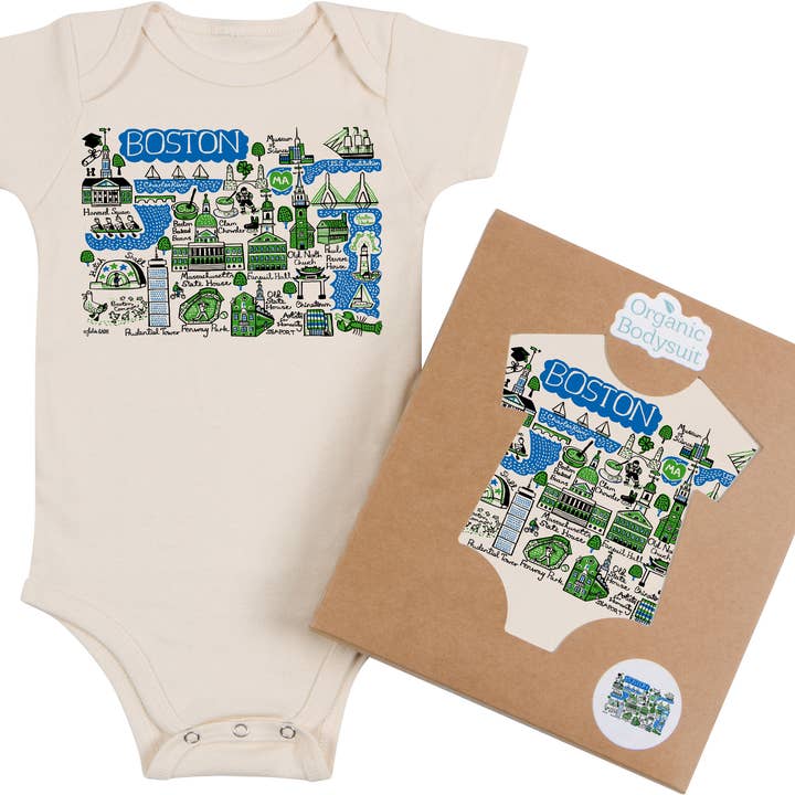 Boston Boutique Map Art Infant & Toddler for wholesale by Morado Designs