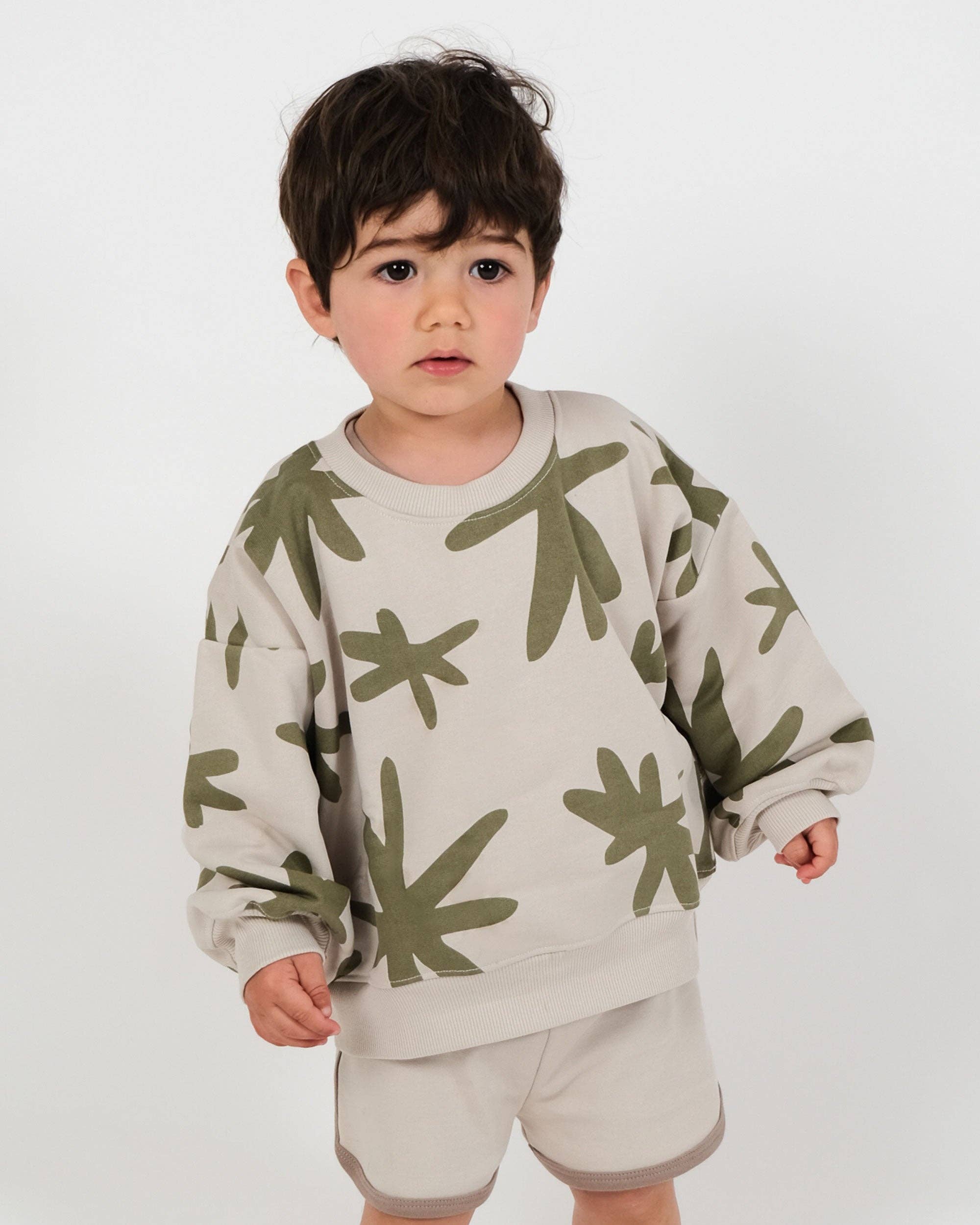 Babu - Wholesale Sweatshirt - Kids - Sweatshirt - Olive Star1