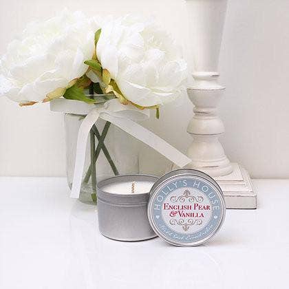 Vela Inglesa & Baunilha 100ml Lata por atacado de Holly's House UK