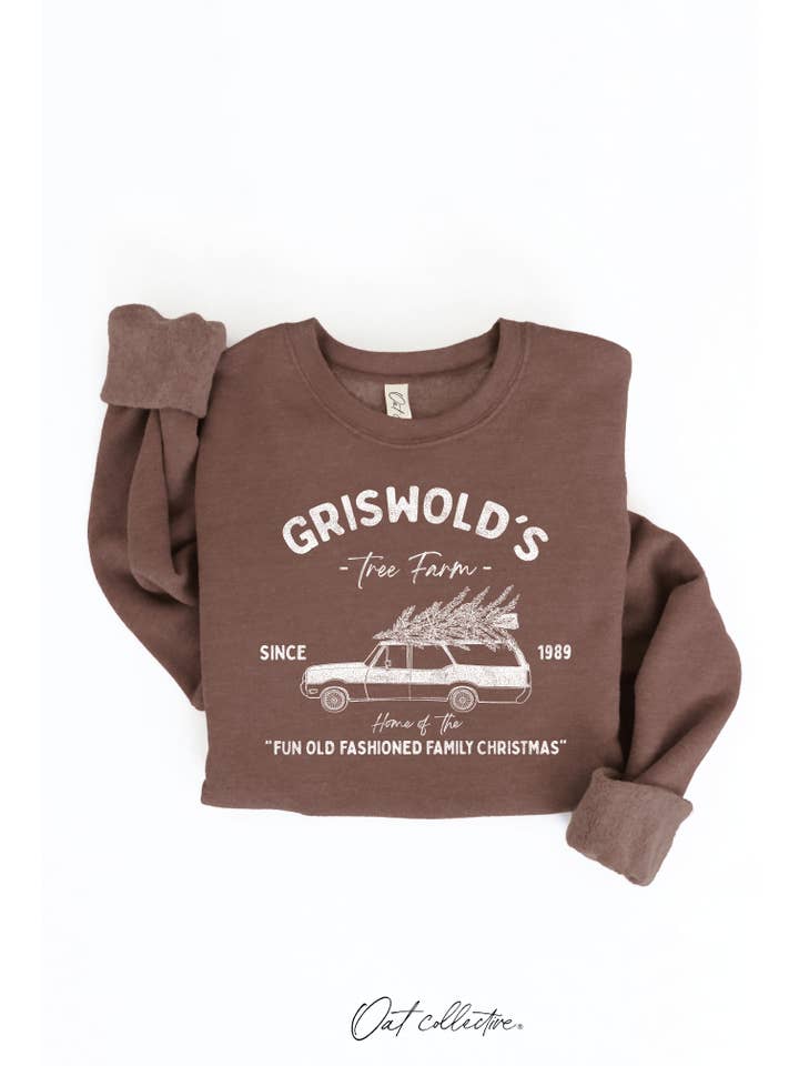 OAT COLLECTIVE - Wholesale Graphic Sweatshirt - Women's - GRISWOLD'S TREE FARM Graphic Sweatshirt