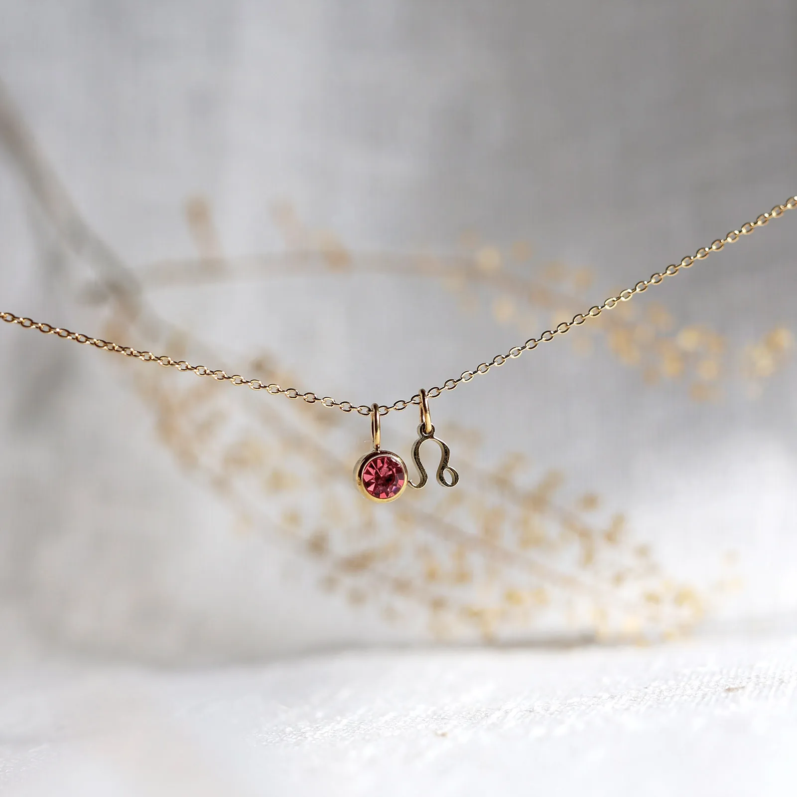 Visée Bijoux - Wholesale Pendant/Charm Necklace - Astro sign necklace and colored stone – My Identity4