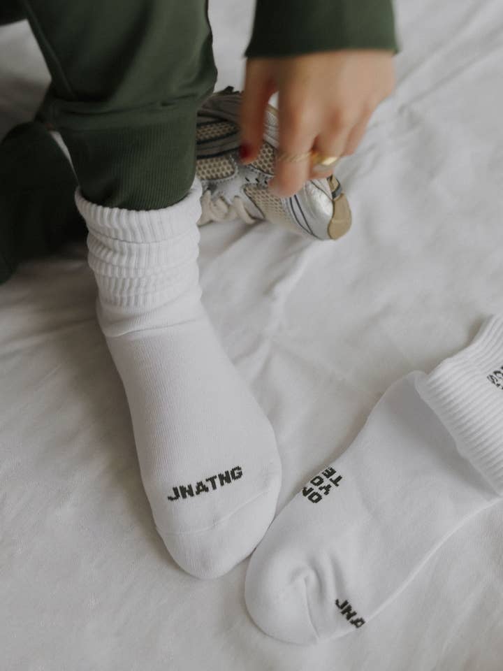 The Crew Sock - White for wholesale by JENA TANG