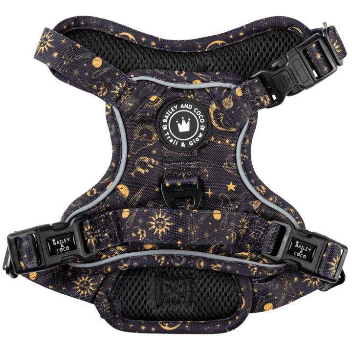 Trail & Glow® Dog Harness - Celestial for wholesale by Bailey and Coco