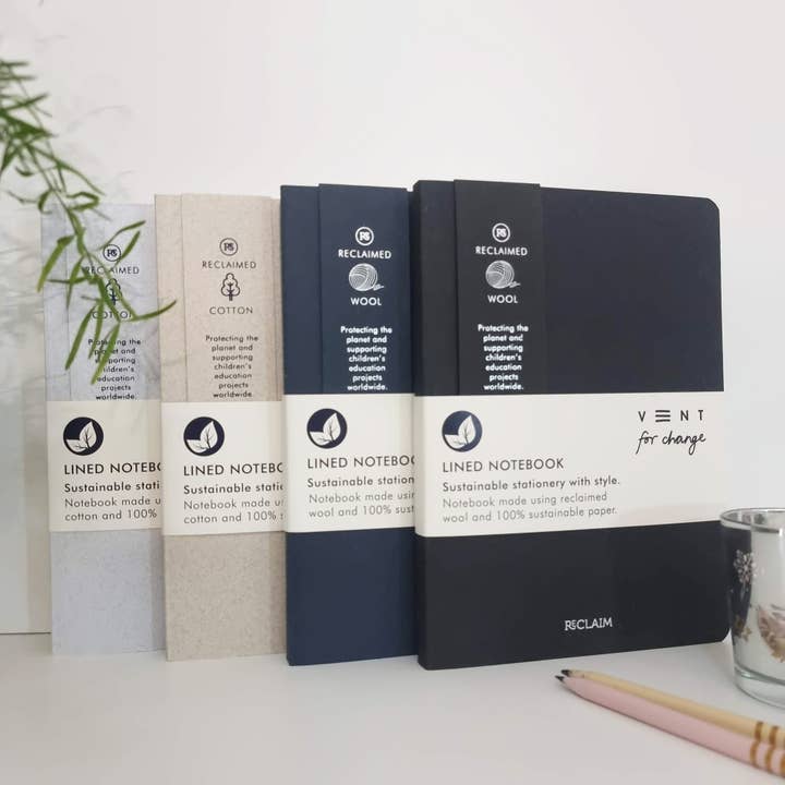 VENT for Change - Wholesale Notebook - Notebook A5 RECLAIM - Blue