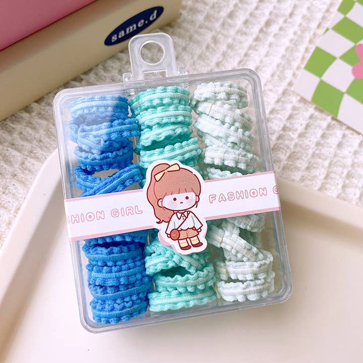 MyKids-USA® - Wholesale Fashion Headband - Kids - Soft And Comfortable Basic Hairband For Kids With Mushroom Edges 39-Piece Set