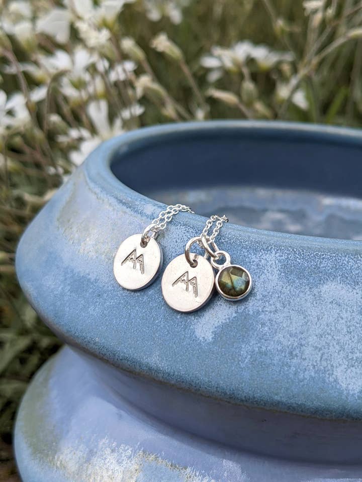 Silver Mountain Necklace for wholesale by Freya Adventure Awaits