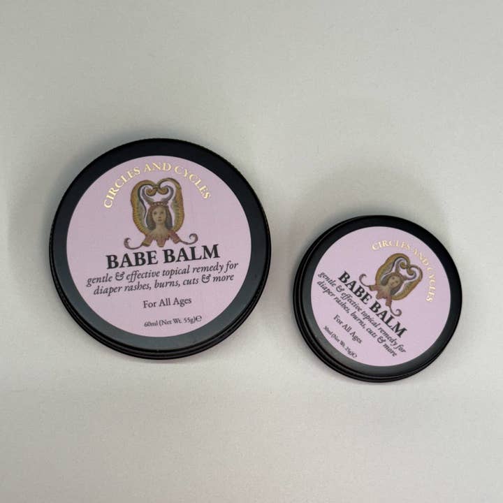 BABE BALM soothing salve for wholesale by Circles and Cycles