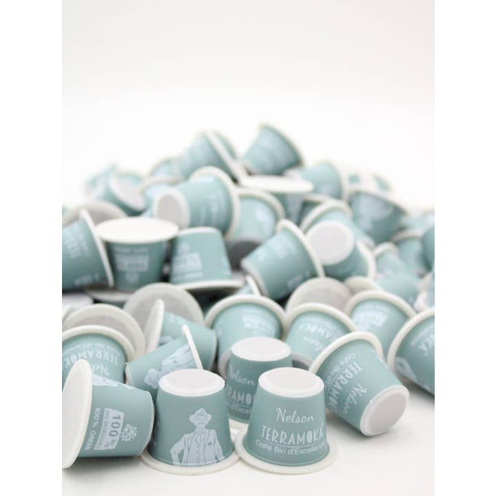 Nelson Organic Coffee Arabica Peru Decaffeinated X300 Capsules for wholesale by TERRAMOKA