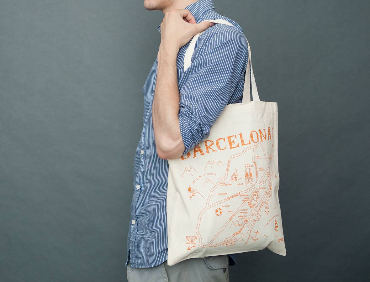Maptote - Wholesale Grocery/Shopping Bag - Barcelona Grocery Tote1