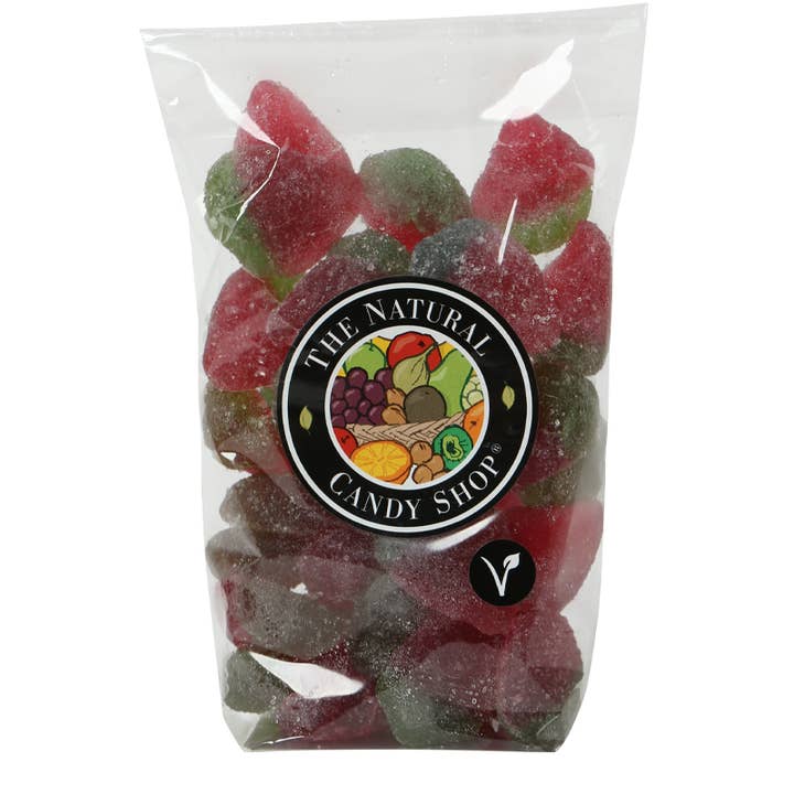 Natural Jelly Strawberries Candy Bag 200g for wholesale by The Original Candy Company